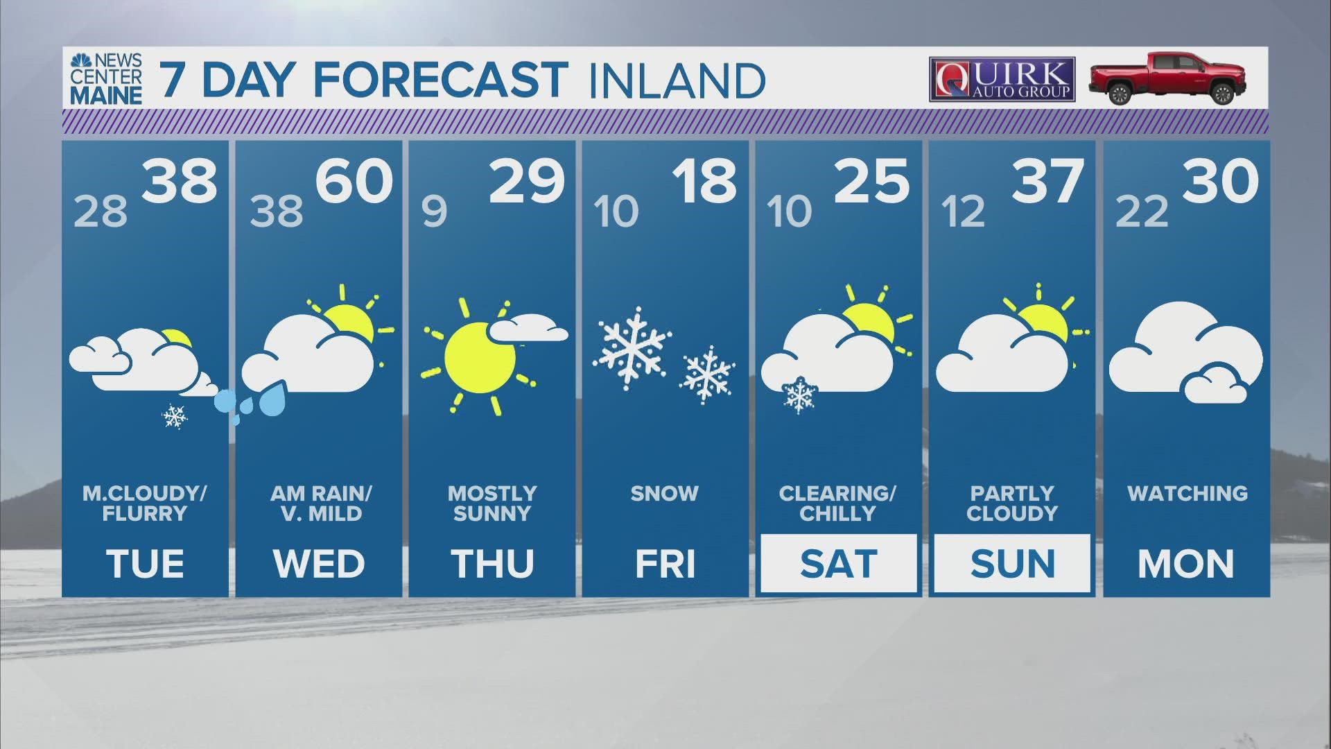 NEWS CENTER Maine Weather Video Forecast