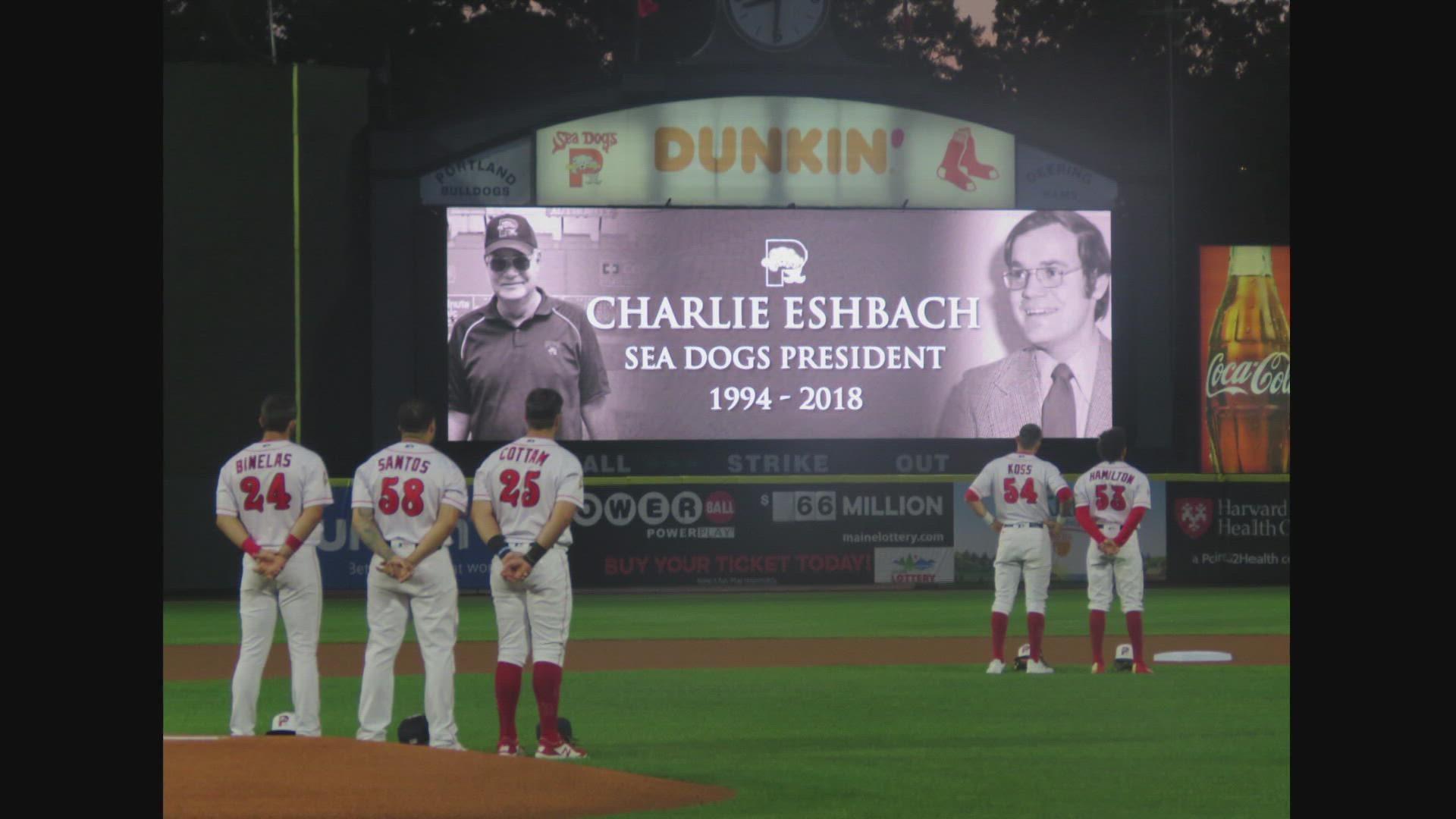 Eshbach has been called the 'King of Baseball' and is credited for building the Portland Sea Dogs and Hadlock Field into what they are today.