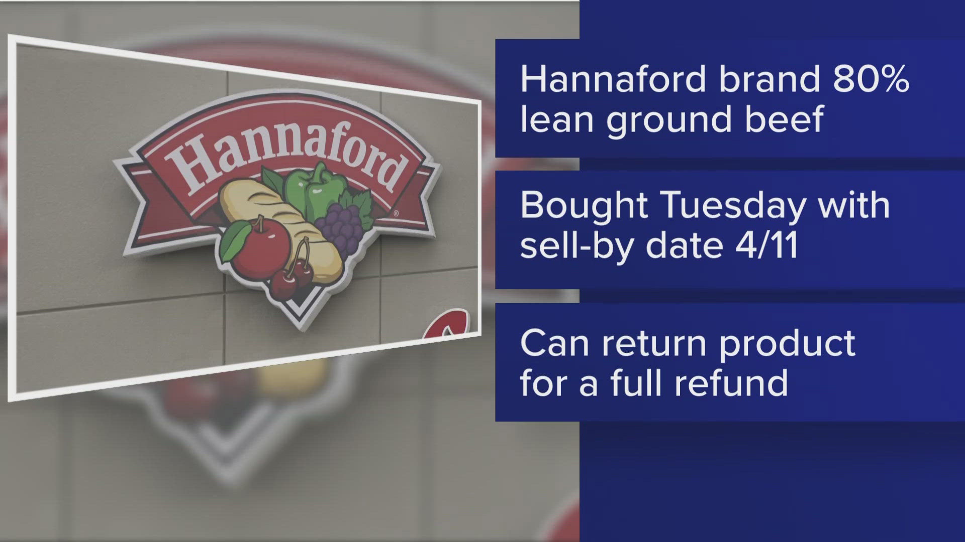 The product or its packaging may contain foreign material, according to the company.