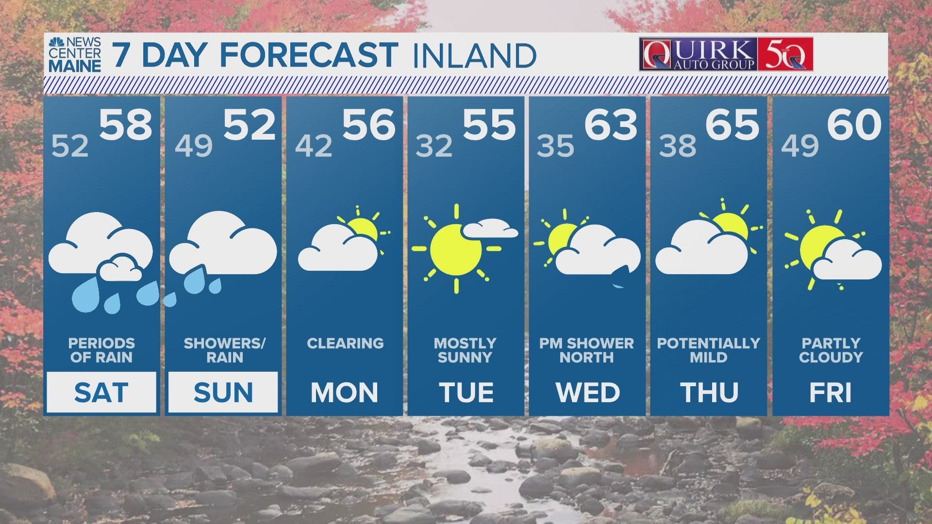 NEWS CENTER Maine Weather Video Forecast UPDATED 11pm Friday, October 20th, 2023