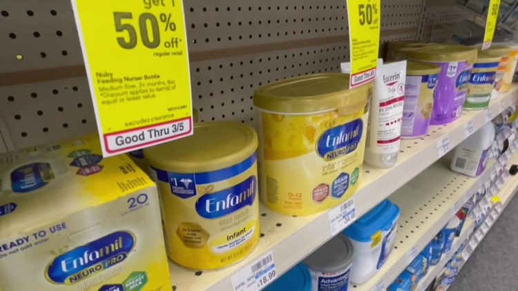 Nationwide shortage of baby formula reaches Maine