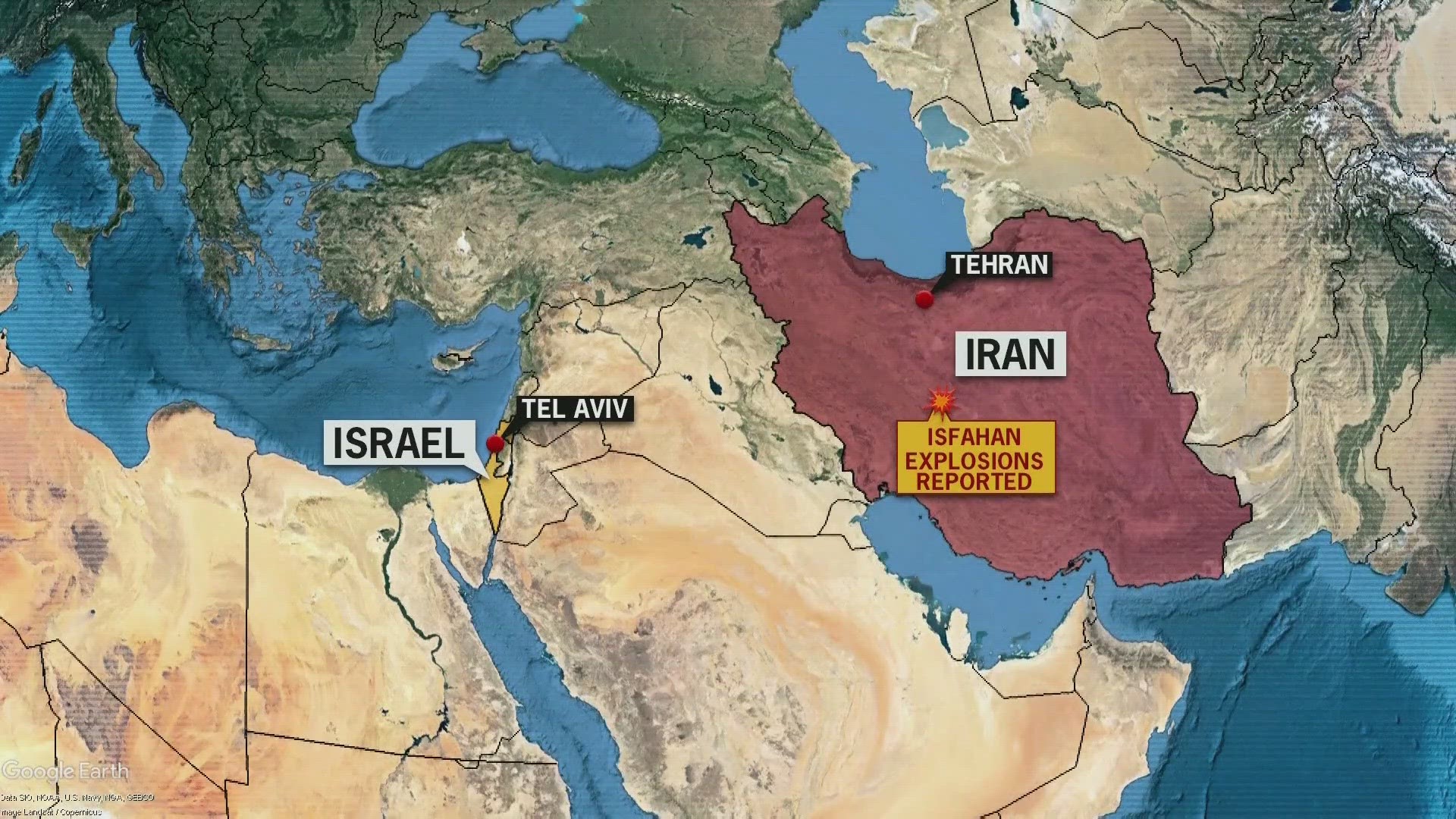 The apparent assault comes in retaliation for Tehran's unprecedented drone-and-missile assault on Israel.