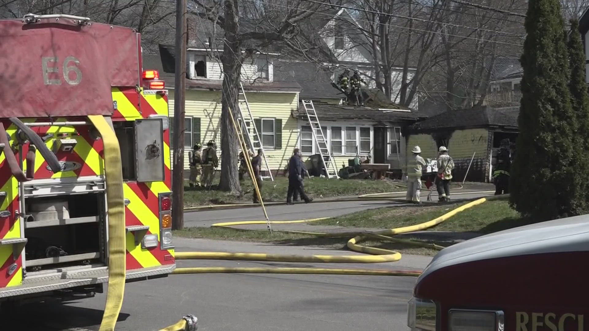 A fire destroyed the home of two older Mainers in Bangor on Saturday.