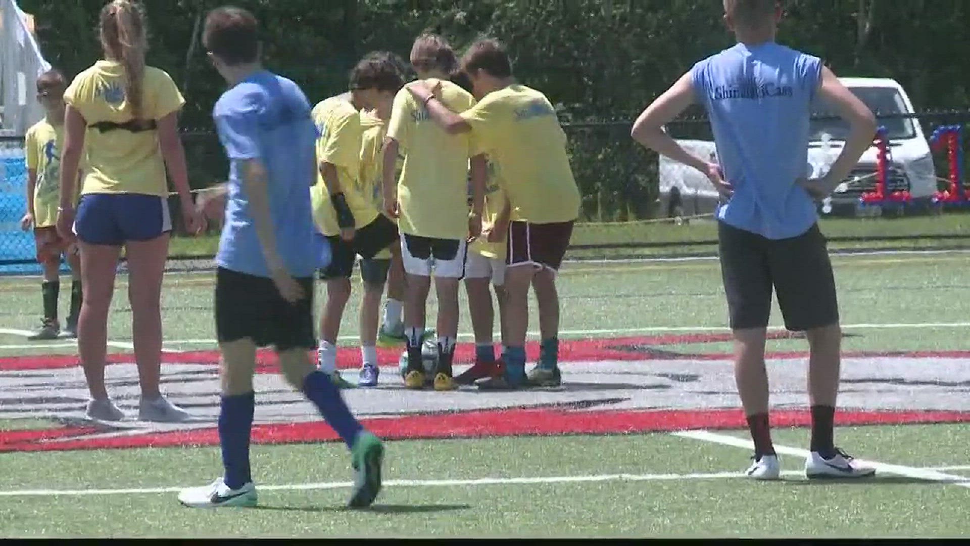 Hundreds of people honored the momory of Cassidy Charette by playing soccer.