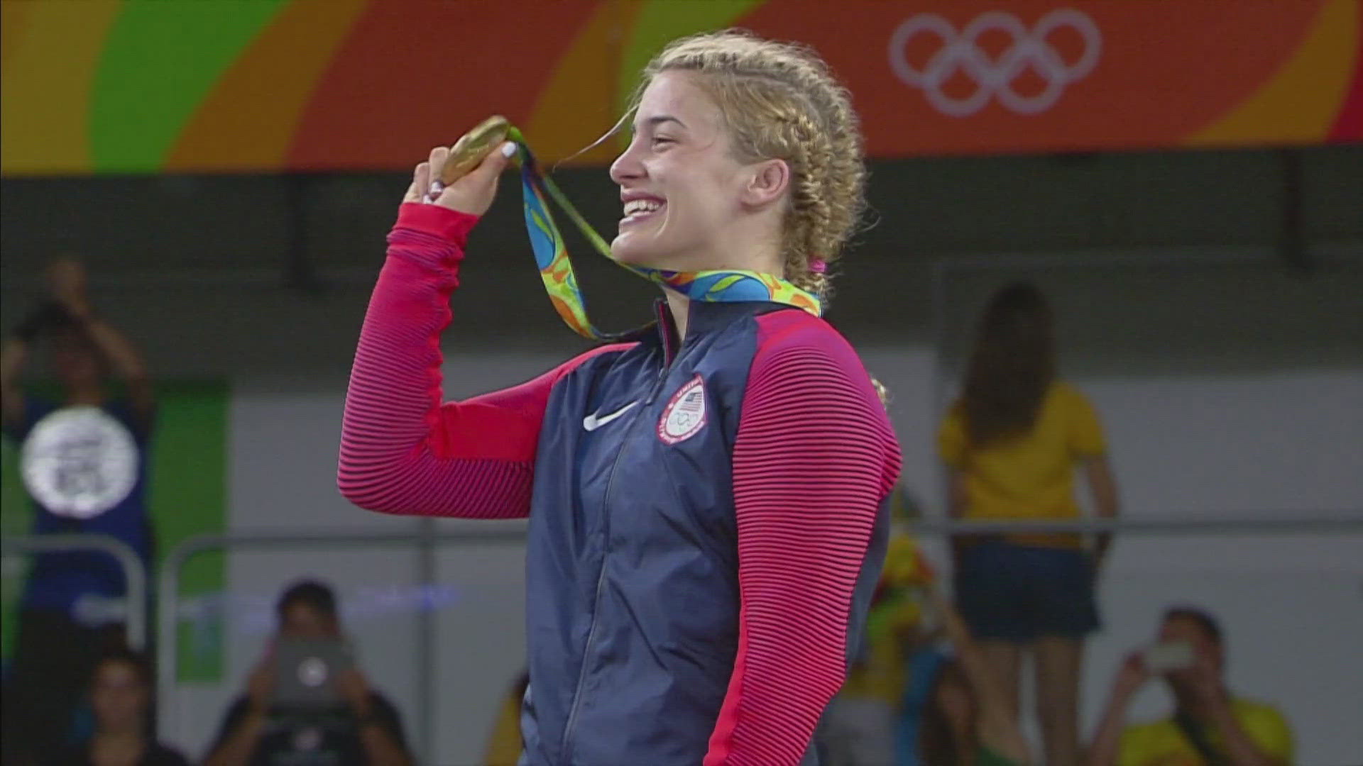 Helen Maroulis is a gold-medal wrestler. But she also enjoys salsa dancing and playing the harp.