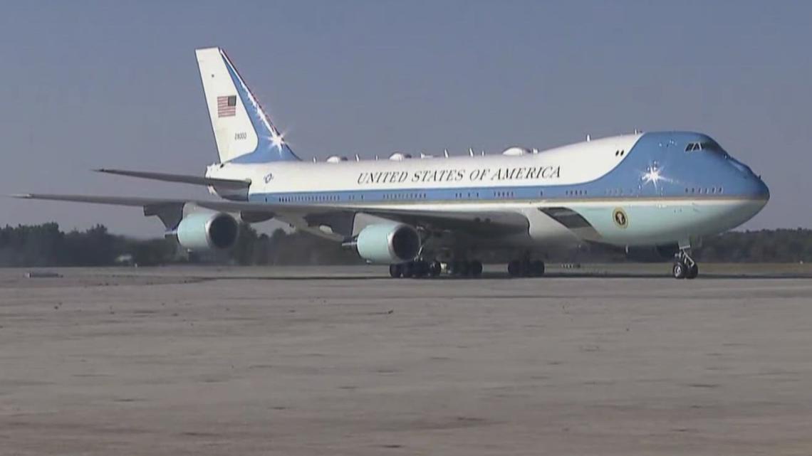 President Joe Biden lands in Brunswick ahead of visit to Lewiston ...