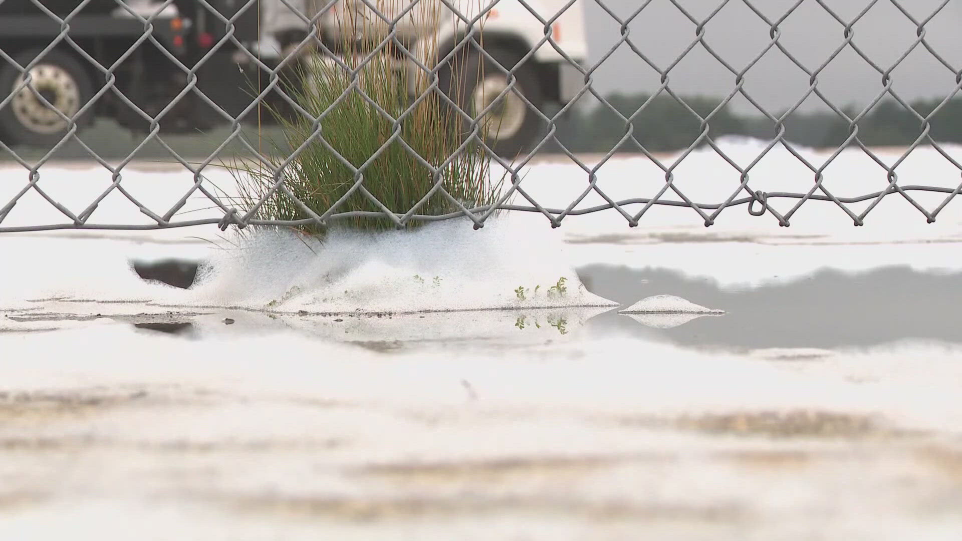 The chemicals could eventually flow into Casco Bay, putting marine life at risk for contamination.