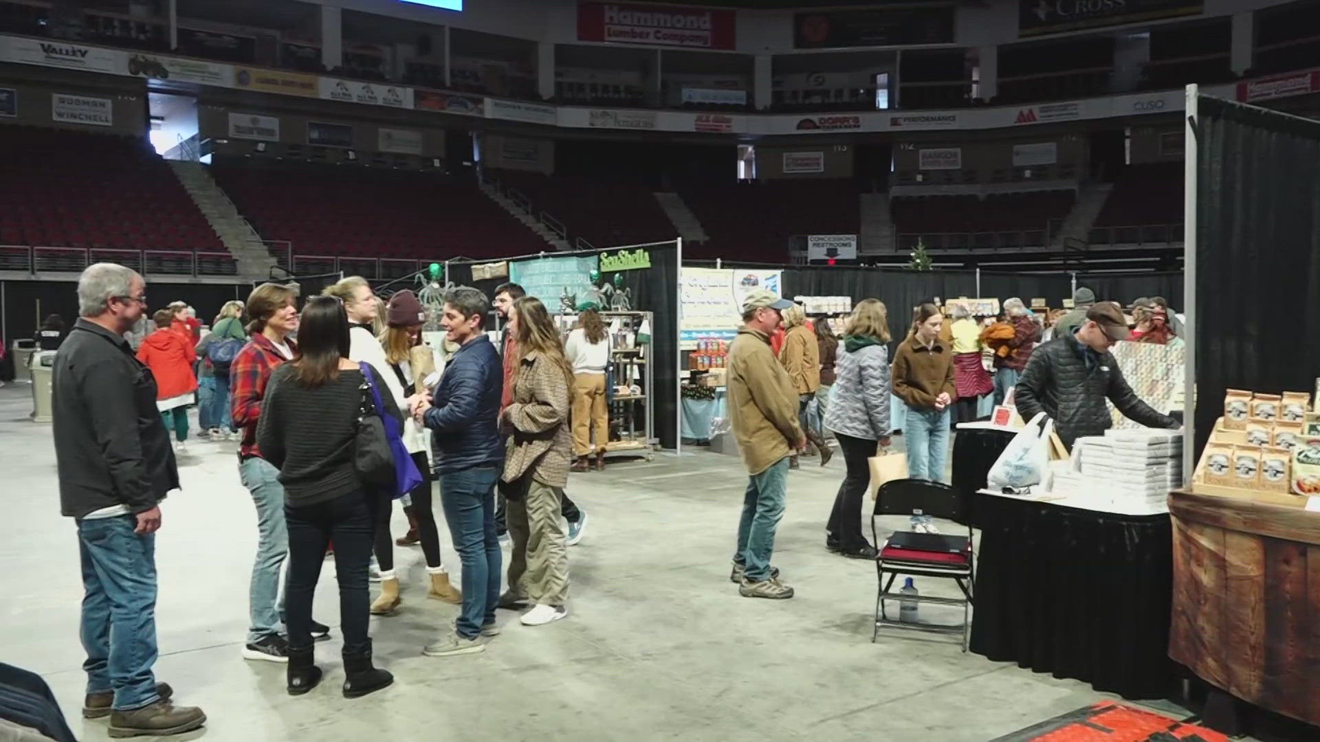 The event boasts 90 vendors offering crafts and foods ahead of the holiday season. 