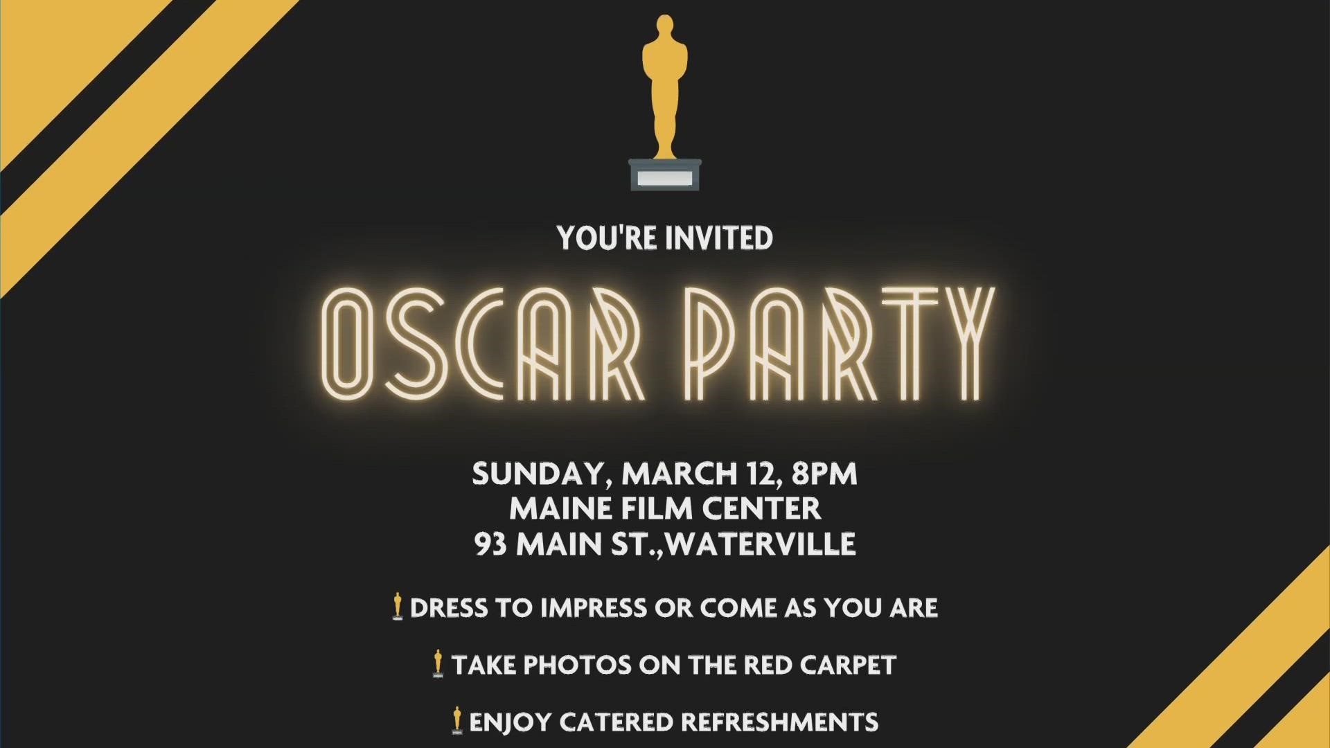 Attendees can walk the red carpet and enjoy catered refreshments at a gala reception prior to a live broadcast of the 95th Academy Awards.
