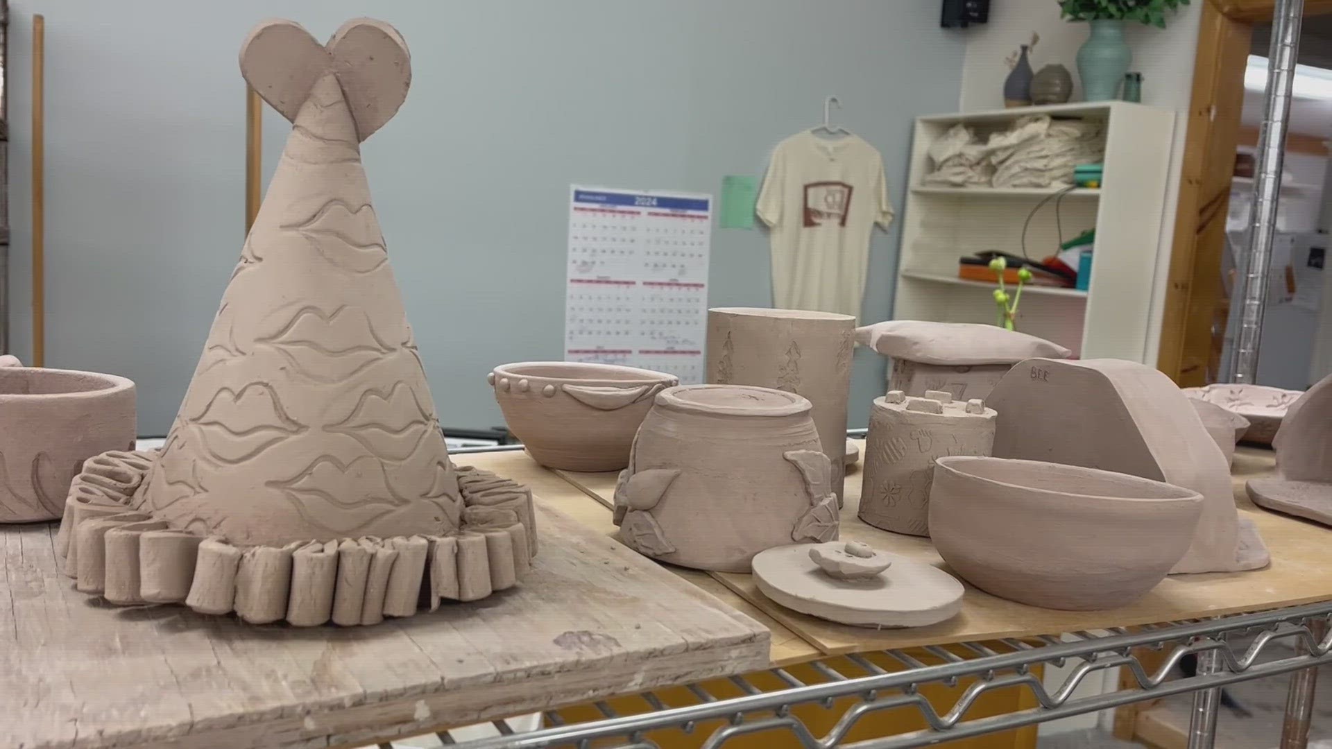 In Augusta, Kennebec Clay Works owner Malley Weber offers skill-building classes in pottery to all ages and levels.
