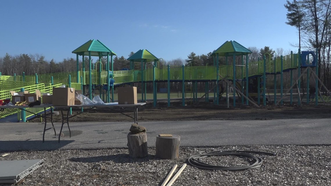 New, inclusive playground at Kennebunk Elementary School