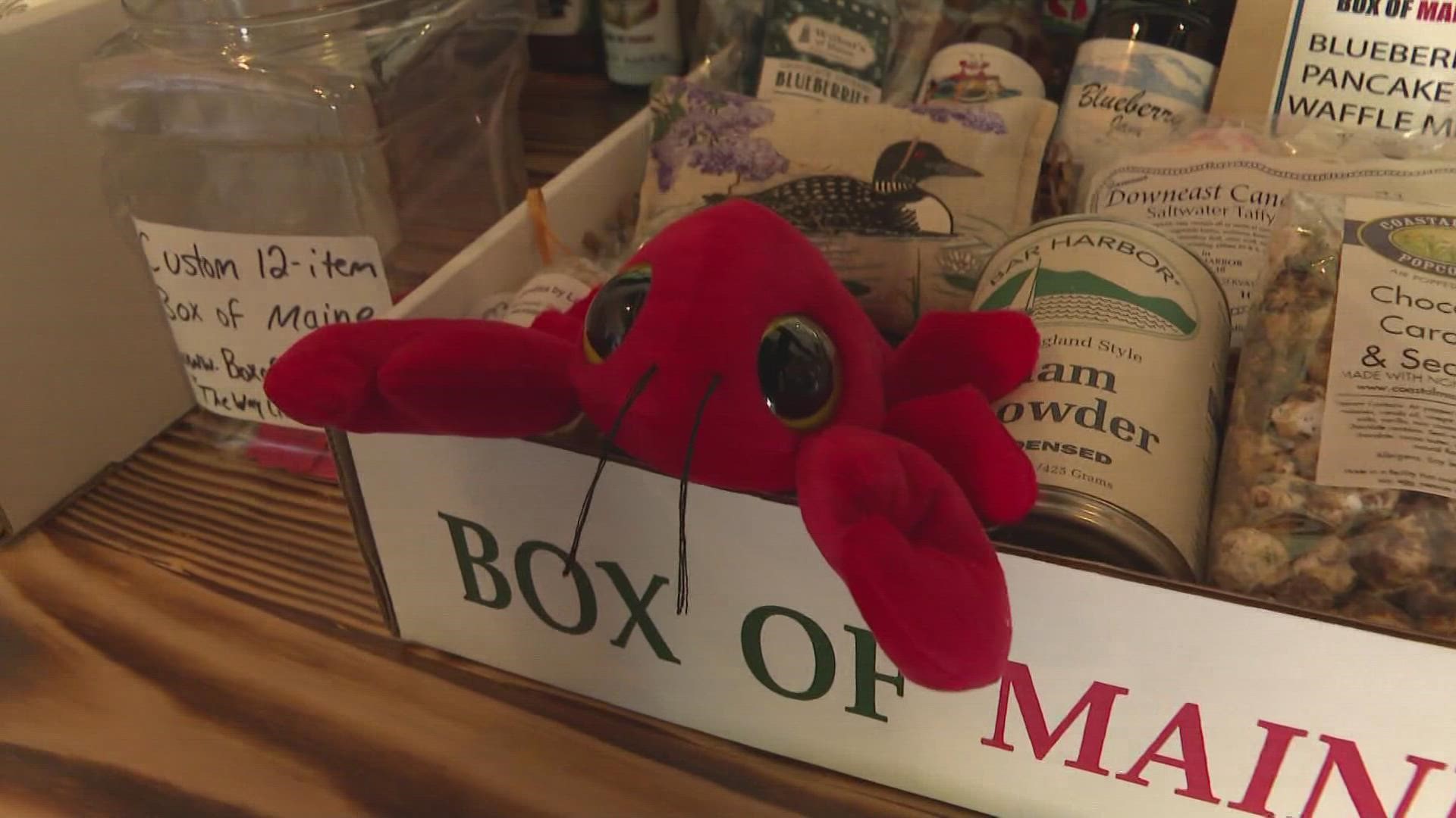 Local Maine-themed gift box business held a special ceremony Tuesday to celebrate their hard work and love for Maine.