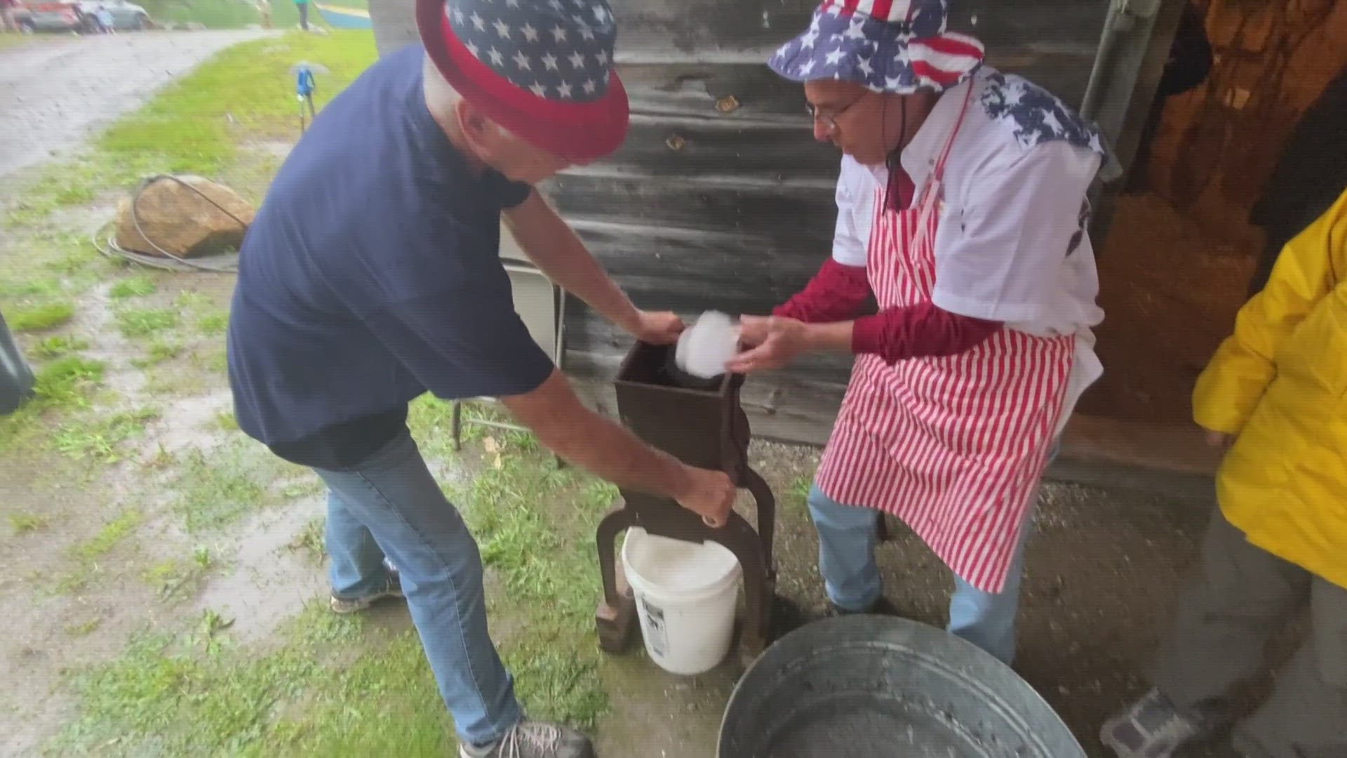 A warm winter put the tradition in jeopardy and a summer rain spell didn't stop people from celebrating with ice cream.