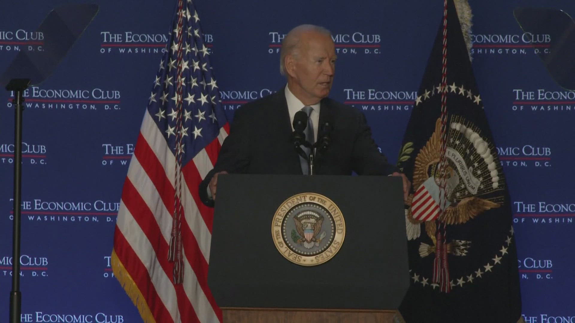 President Joe Biden spoke about the cut in interests, praising the work his administration has done.