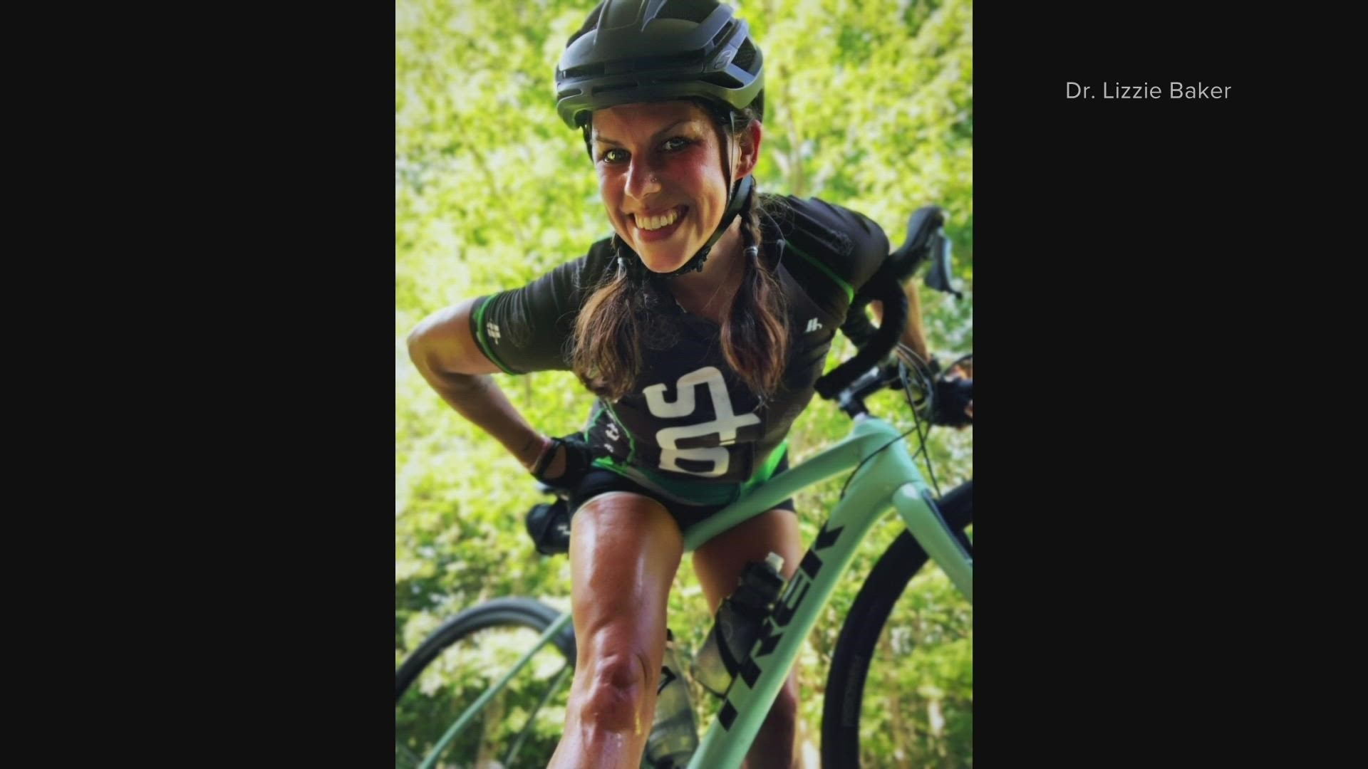 Dr. Lizzie Baker has been biking in the annual Dempsey Challenge for six years. She's inspired by her mother, who was diagnosed with terminal cancer.