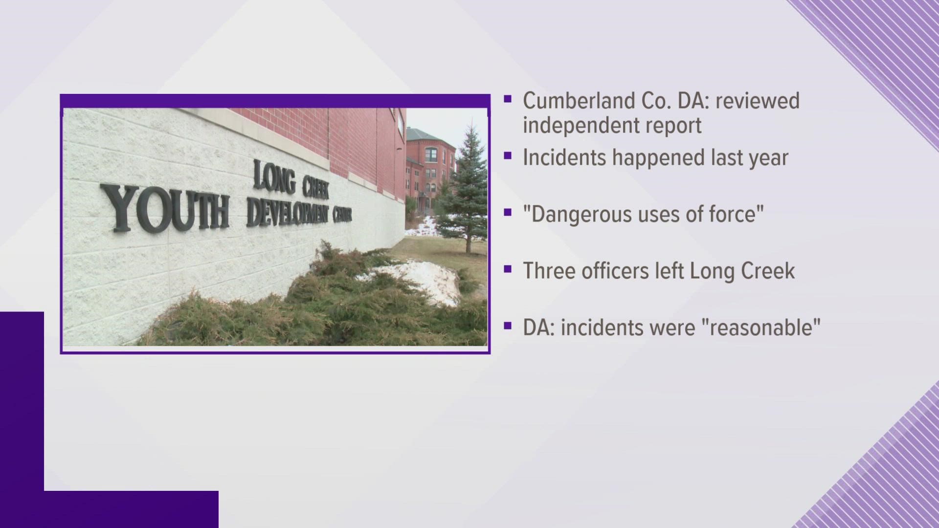 Cumberland County District Attorney Jonathan Sahrbeck said his office reached its decision after reviewing an independent investigative report.