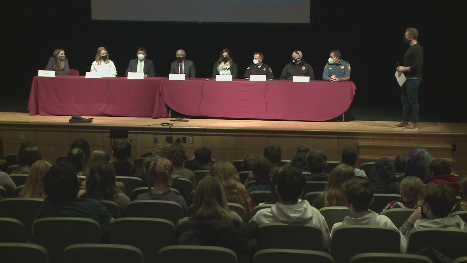 Students at Windham Middle School attended an assembly on Tuesday held by the National Anti-Drug Coalition local chapter called “Be the Influence.”