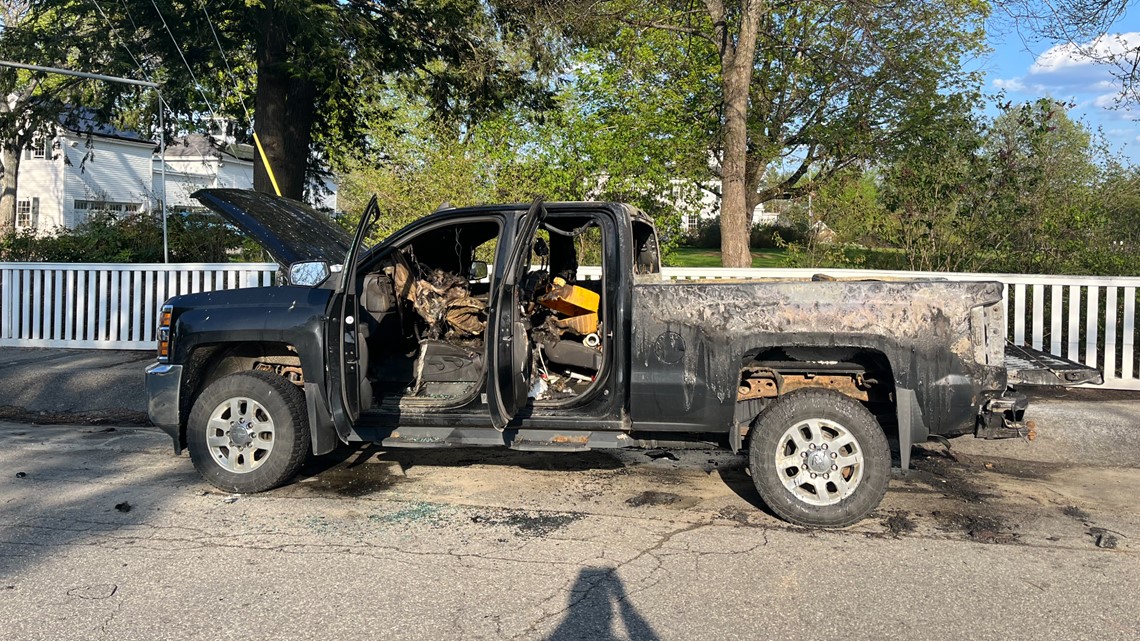 Truck explodes, catches fire in Augusta | newscentermaine.com - Vimarsana News