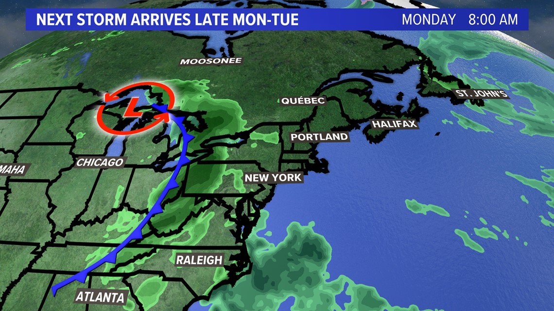 Maine weather forecast Stormy pattern returns to Maine this week
