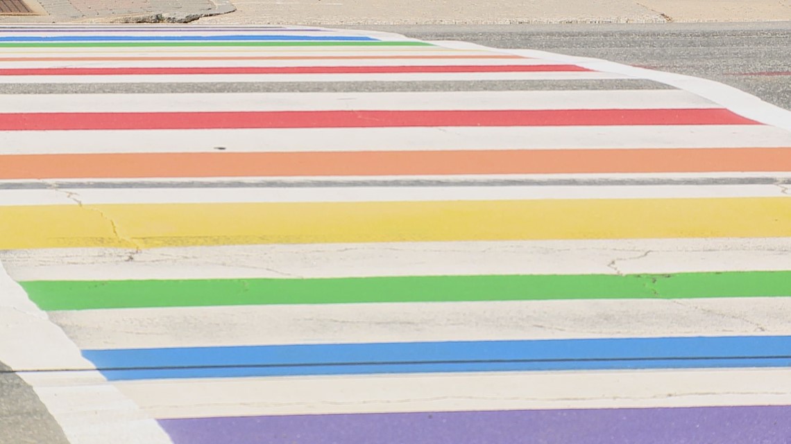 Biker vandalizes a new pride crosswalk hours after being painted - Vimarsana News