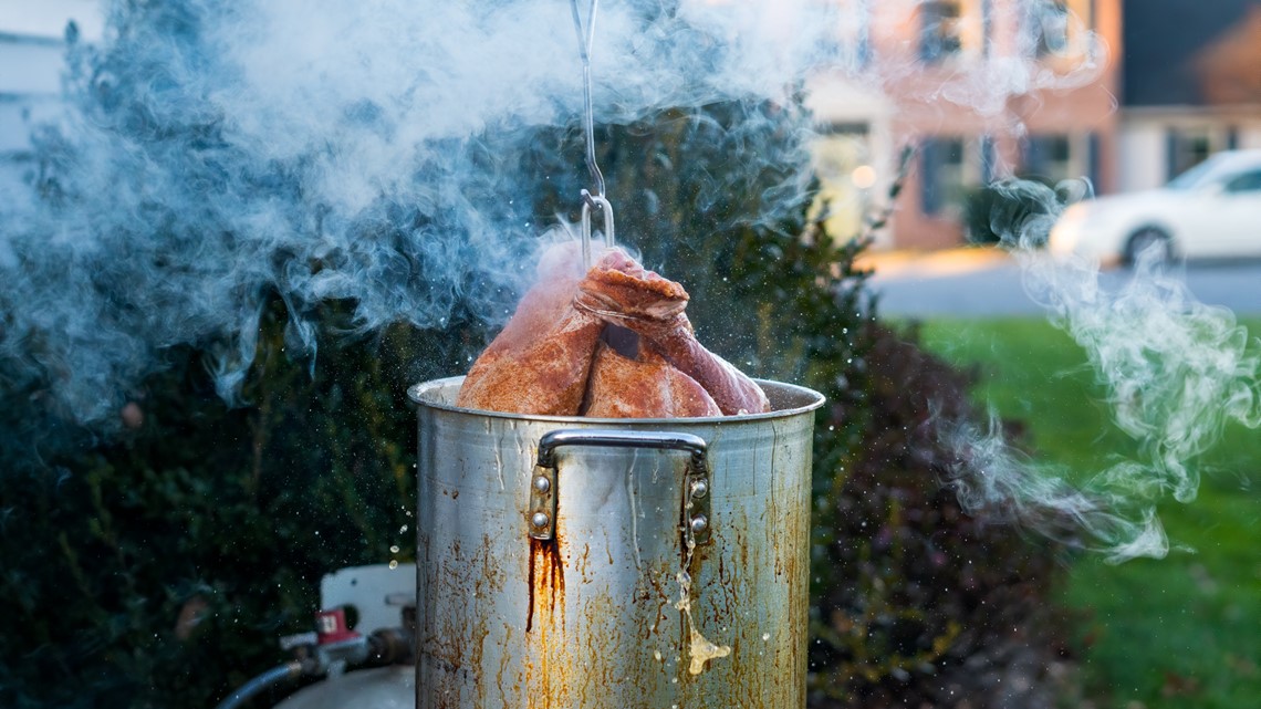 Thanksgiving safety tips for deep-frying a turkey without setting