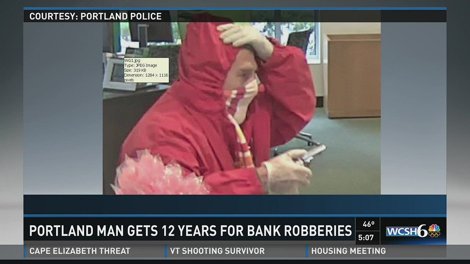 Bank robber gets 12 years