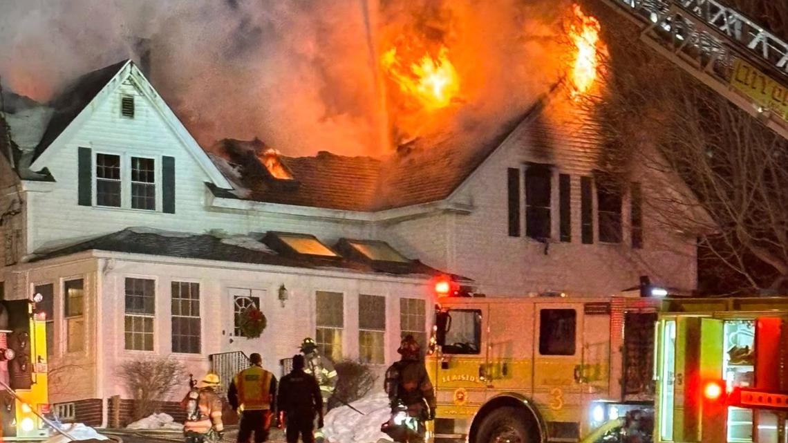 3-alarm fire displaces Lisbon family; no injuries reported