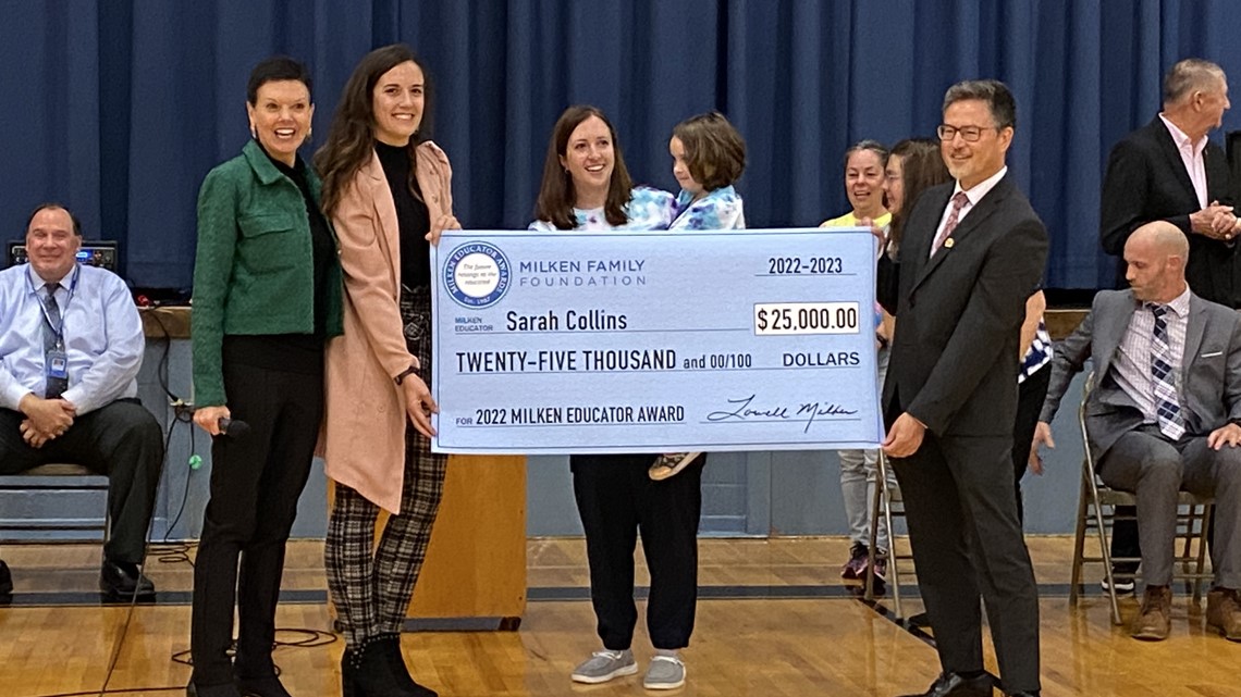 Hermon teacher earns national recognition, surprise of a lifetime