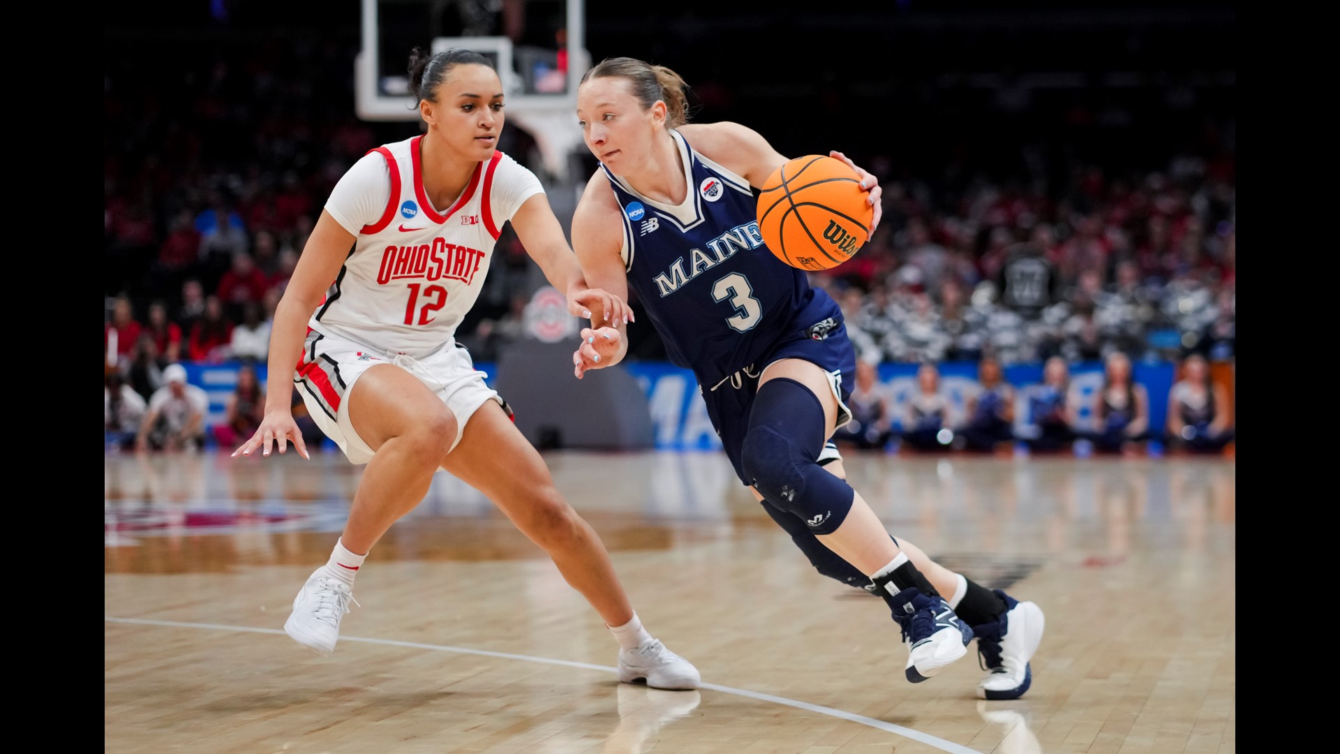 Anne Simon says losing today is bittersweet, as it's her last year playing with the team. Ohio defeated UMaine, 80-57.