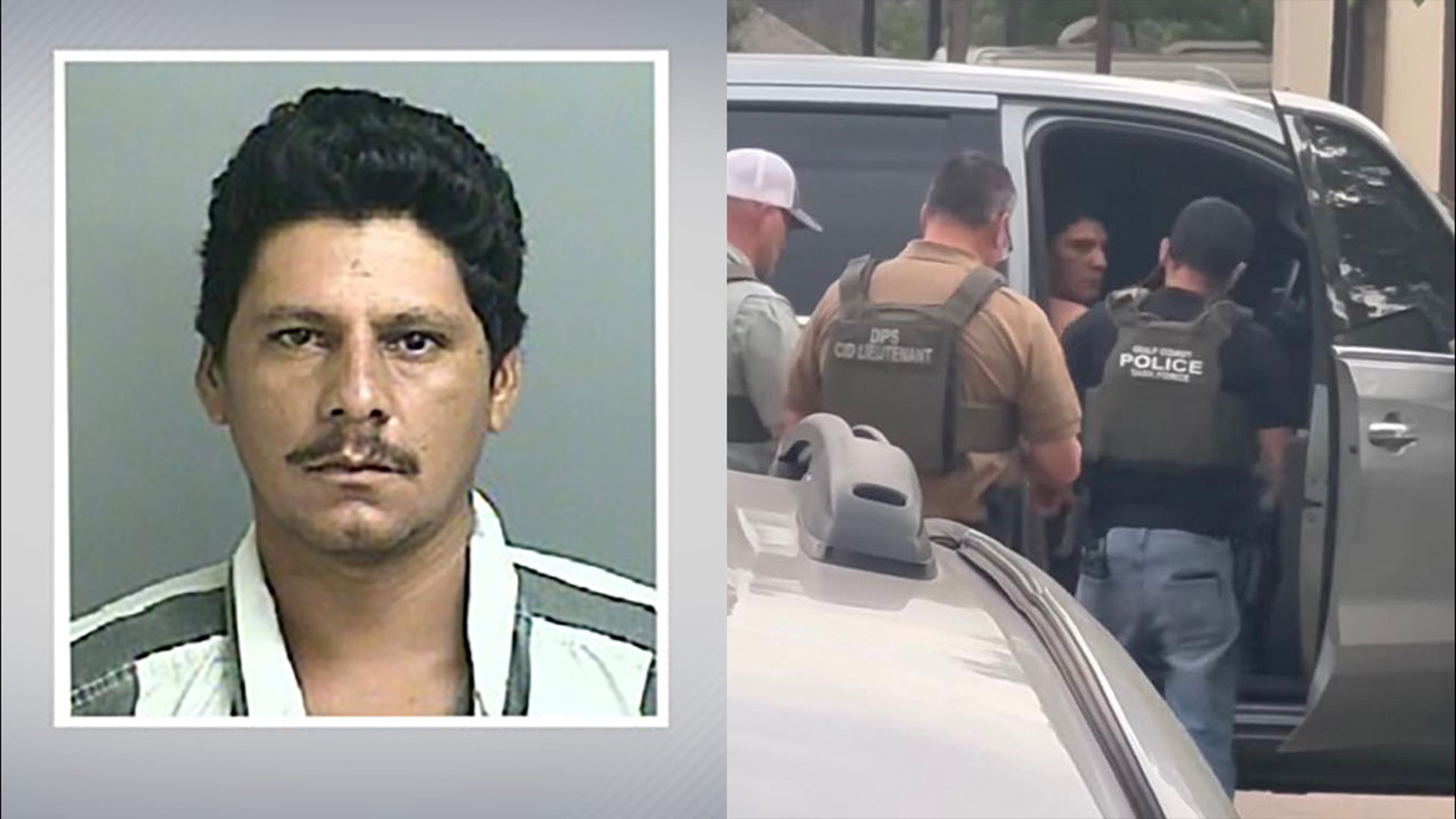 Authorities say Francisco Oropeza shot and killed five of his neighbors, including a 9-year-old. He was captured Tuesday after a wide search that lasted days.