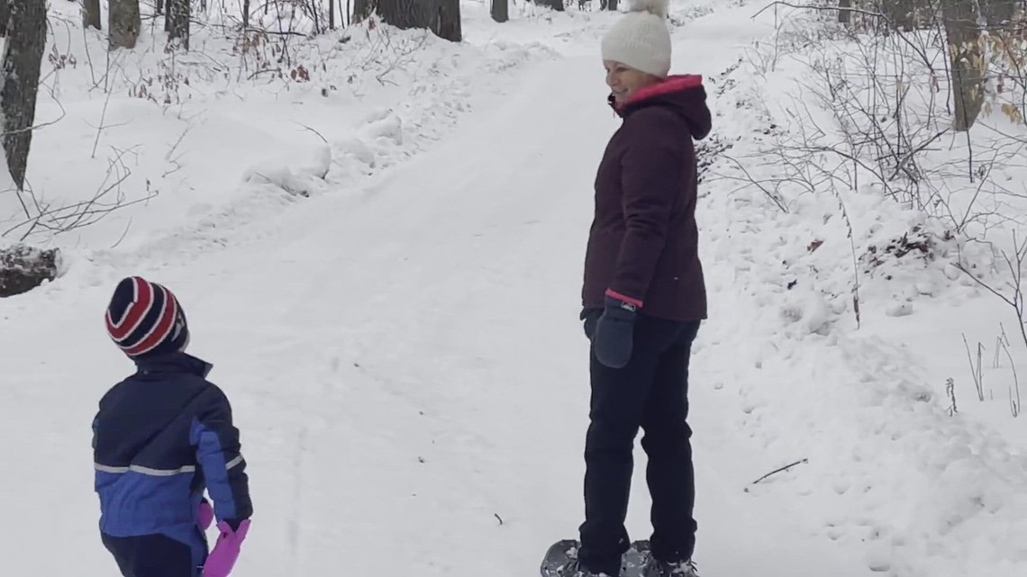 Snowshoeing in Maine
