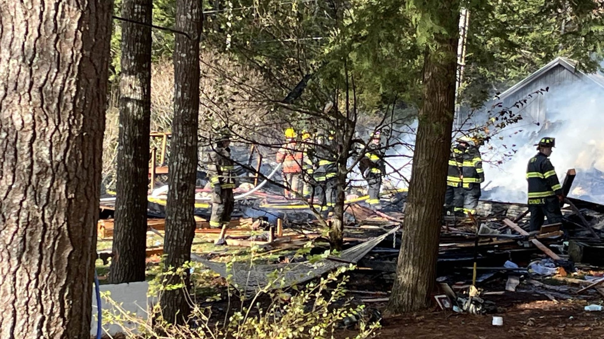 It happened on Soper Road in Orland, Maine.