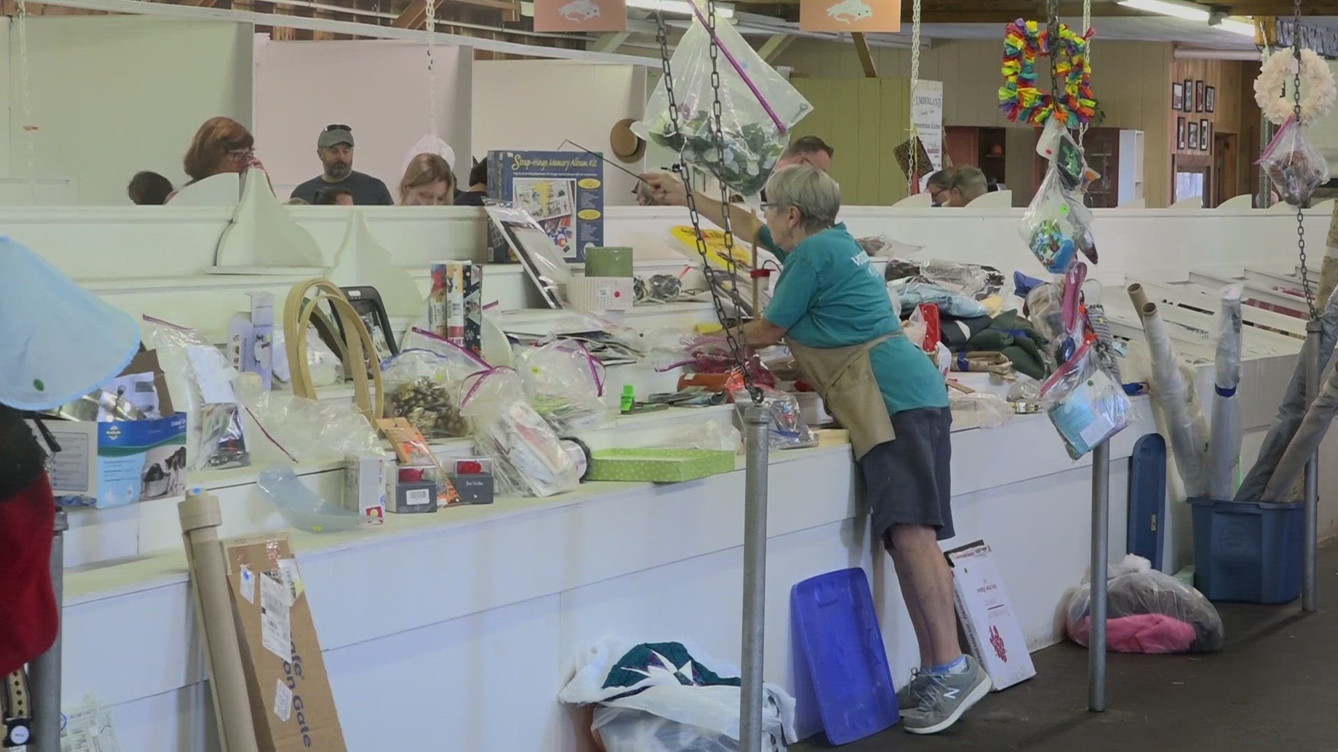 The annual yard sale wrapped up Sunday at the Cumberland Fair Grounds.