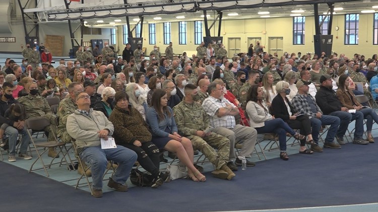 Maine Army National Guard holds deployment sendoff ceremony