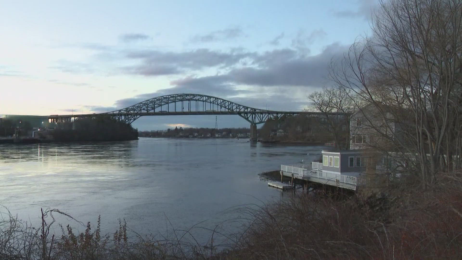 The bridge links Maine and New Hampshire with Interstate 95 was closed briefly Tuesday while police and emergency officials worked to help the person in crisis.