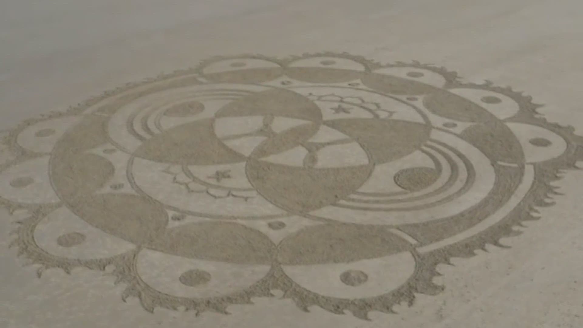 A 57-year-old Massachusetts man is just a kid who still loves to play in the sand. His artwork can be seen on weekends at Wells and Ogunquit Beach.
