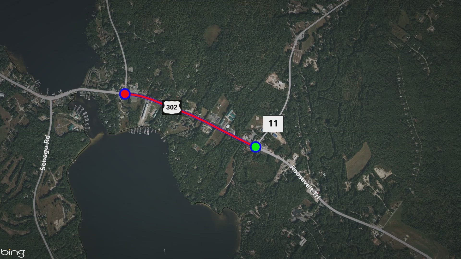 Portion of Route 302 in Naples closes due to crash