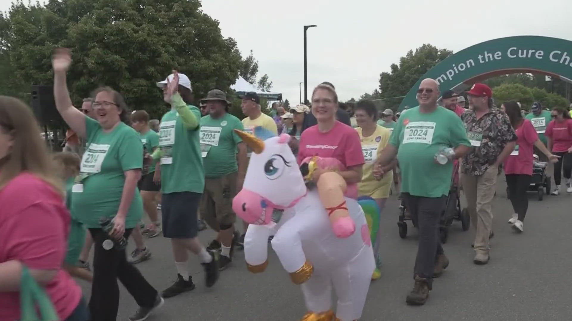 People walked, ran, and cycled to support cancer patients and survivors and to honor those they’ve lost.