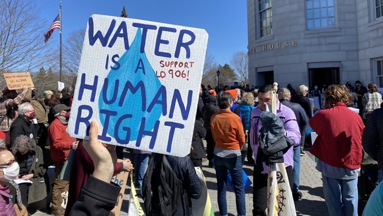 Hundreds rally over clean drinking water for the Passamaquoddy people
