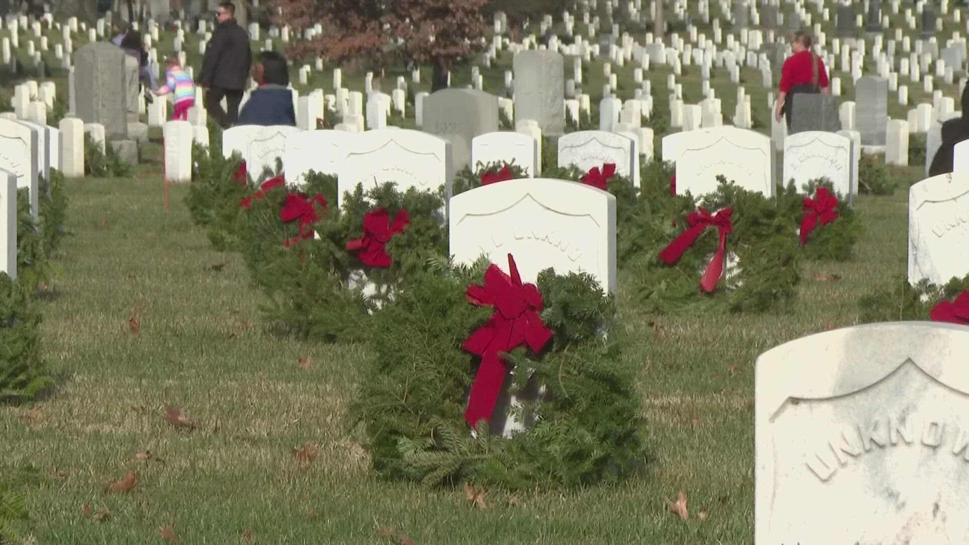 207 witnessed 257,000 wreaths being placed on the headstones of fallen service members.