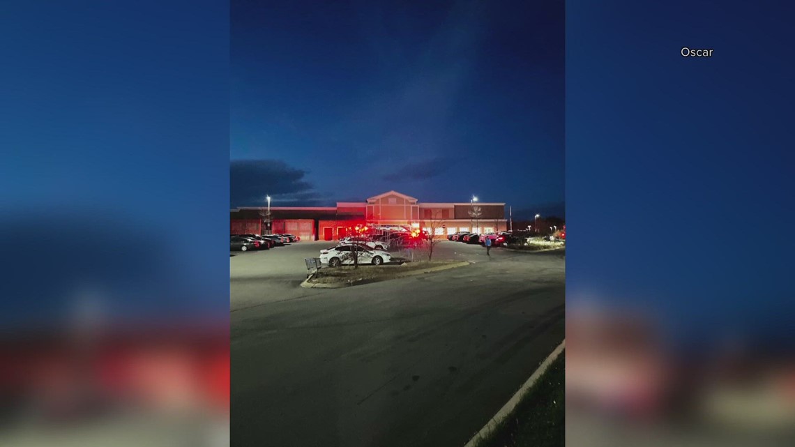 Fire at Walmart in Bangor