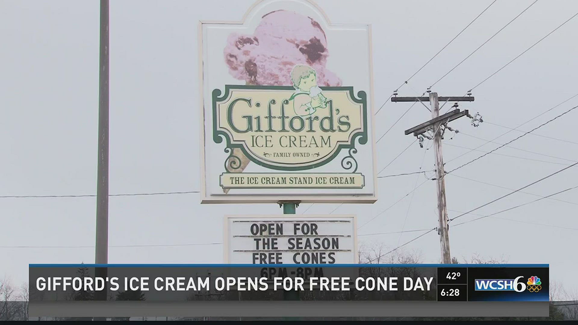 Gifford's ice cream opens for free cone day