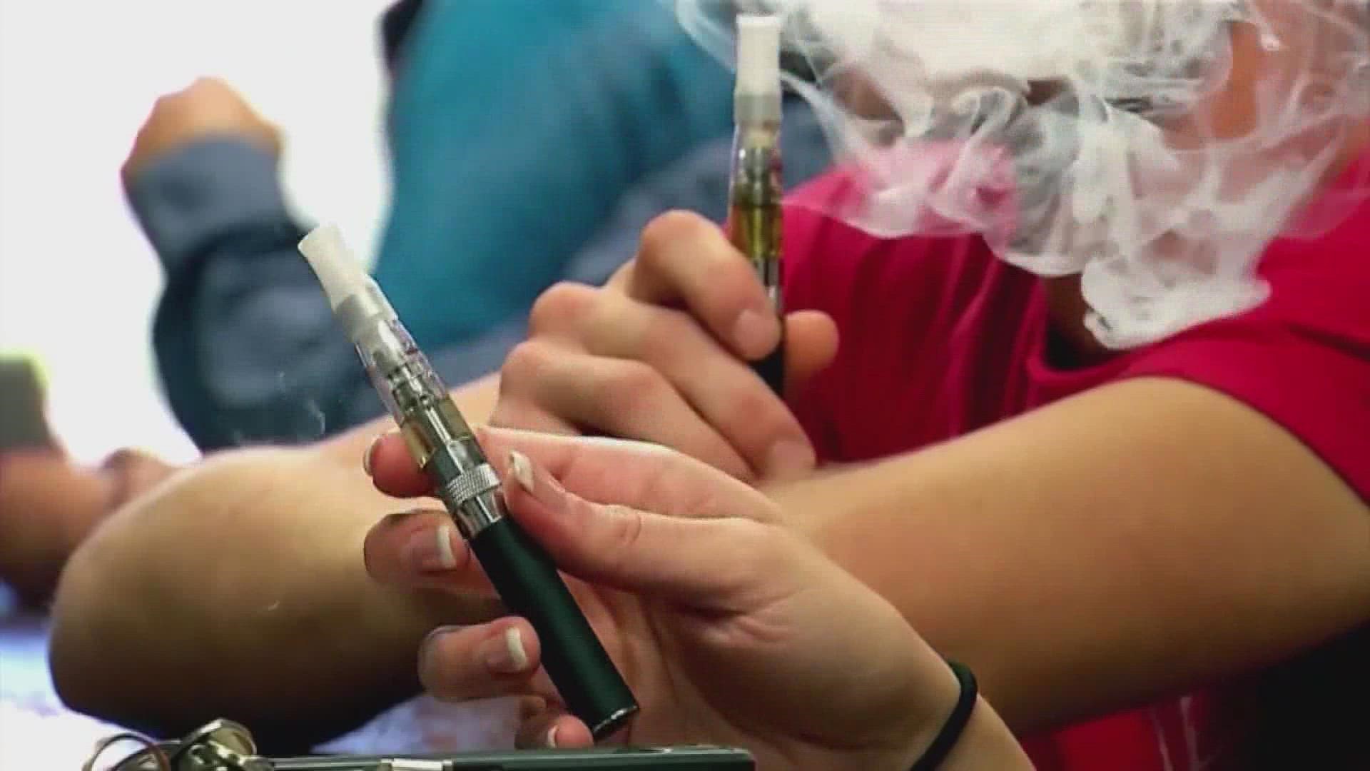 The Maine Center for Disease Control and Prevention said they're seeing a nearly 15 percent decline in tobacco vaping use since 2019 among high schoolers.