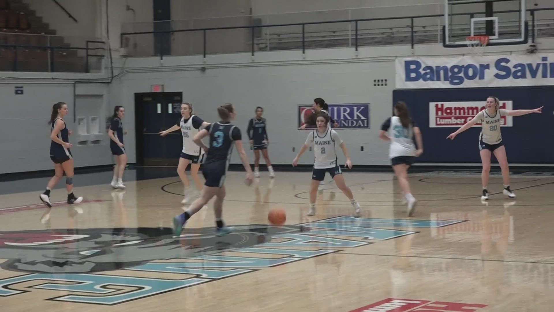 Umaine women's online basketball