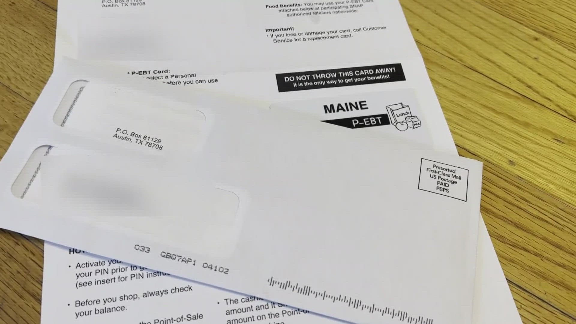 Yes, Maine families can use the P-EBT cards mailed to their kids