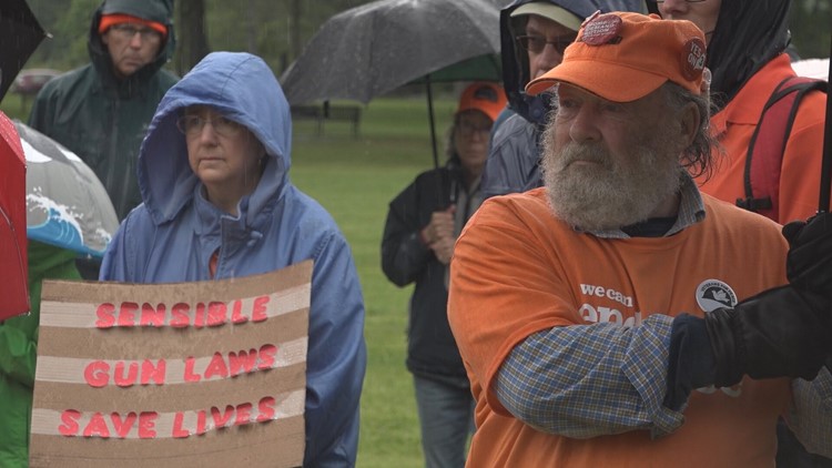 Mainers wear orange in Augusta, drawing attention to gun violence