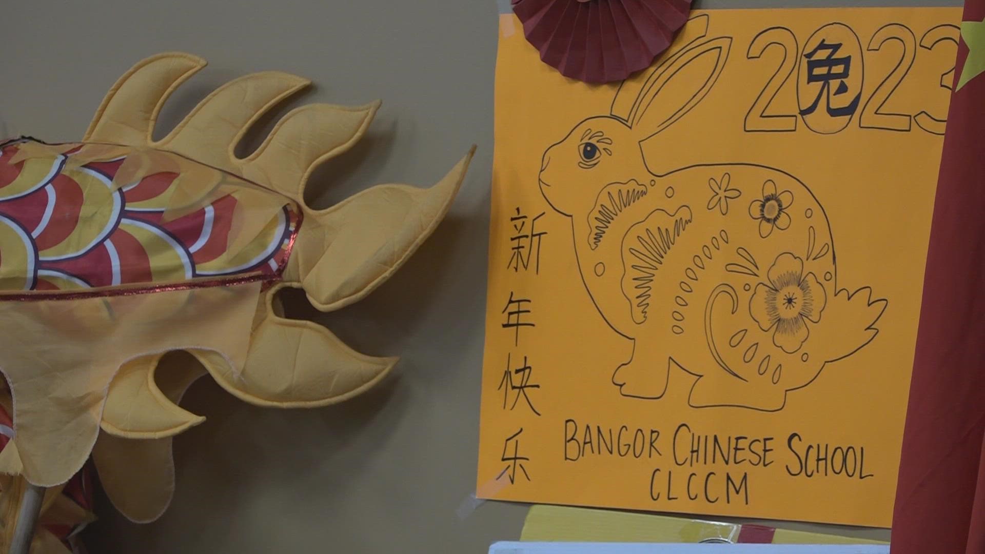 The year of the rabbit symbolizes peace, happiness, and health, according to the school's president.
