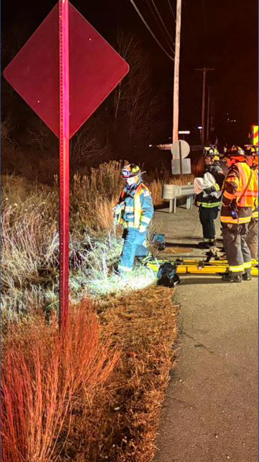 Cumberland crews free trapped driver after car goes down embankment ...