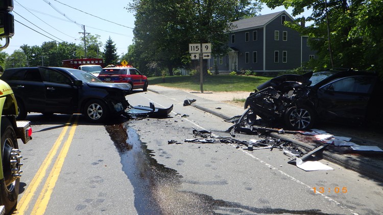 Two seriously injured in head-on crash in North Yarmouth