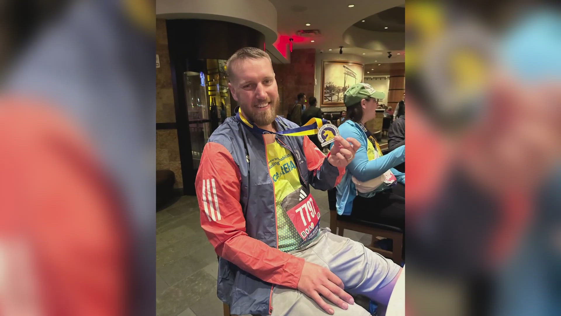 Dylan Woodhouse was told he had a less than 10 percent chance of ever walking again. Last month, he walked 26.2 miles to the Boston Marathon finish line.